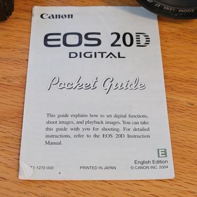 Canon EOS 20D Camera, Lens, Caps & more