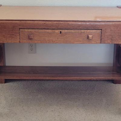 Antique Tiger Wood Desk