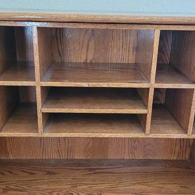 Vintage Wood Flip Top Desk
