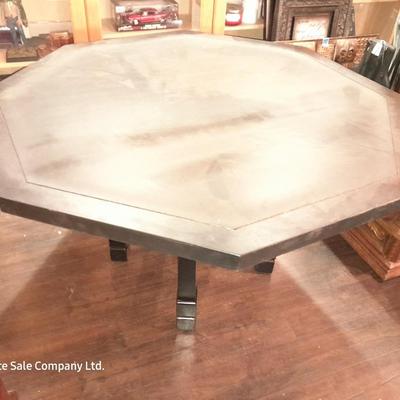 Black Octagon wooden Poker table