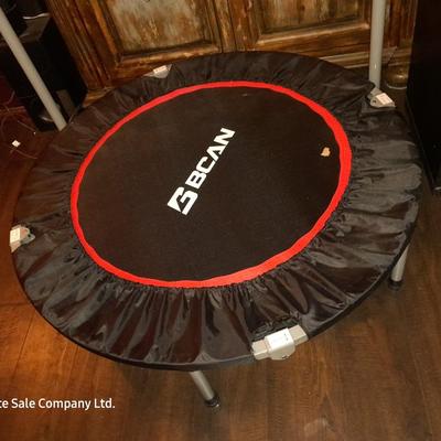 BCAN foldable mini exercise trampoline with handle