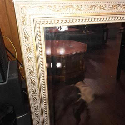 24" x 36" Spanish Cable Gold framed accent wall mirror