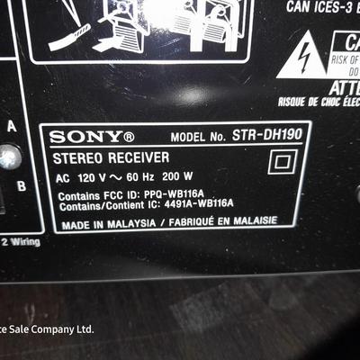 Sony stereo receiver model STR-DH190