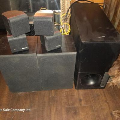 5-piece BOSE surround sound speaker set