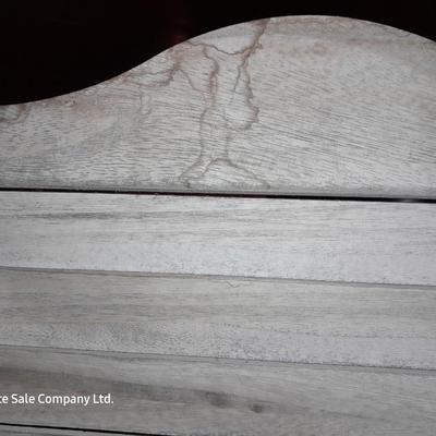 Decorative wooden Farmhouse Whitewashed Wood Home Room Divider Screen w/ Hinges 1 of 4