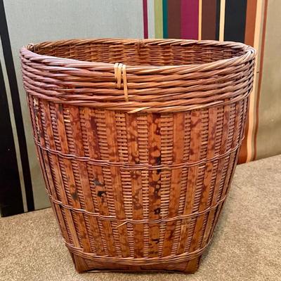 Tall Tortoise Bamboo Rattan Basket