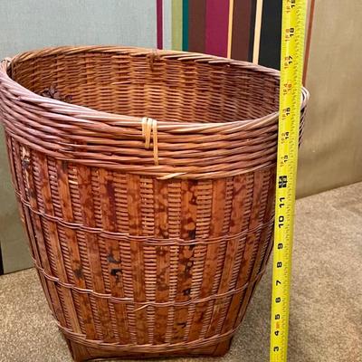 Tall Tortoise Bamboo Rattan Basket