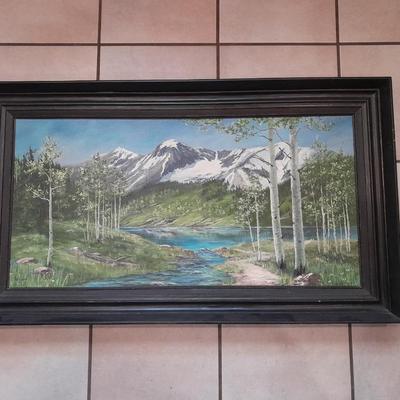 Large Original framed and signed artwork - Loveland artist Donna Colhour "ASPEN WILDERNESS" 43"