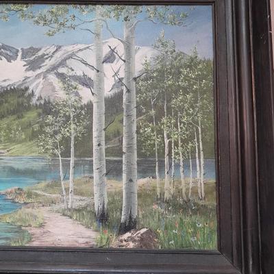 Large Original framed and signed artwork - Loveland artist Donna Colhour "ASPEN WILDERNESS" 43"