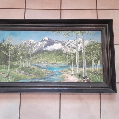 Large Original framed and signed artwork - Loveland artist Donna Colhour "ASPEN WILDERNESS" 43"