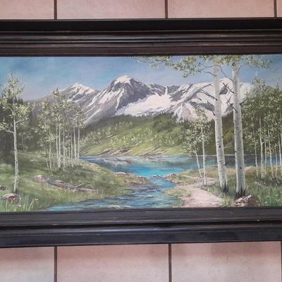 Large Original framed and signed artwork - Loveland artist Donna Colhour "ASPEN WILDERNESS" 43"
