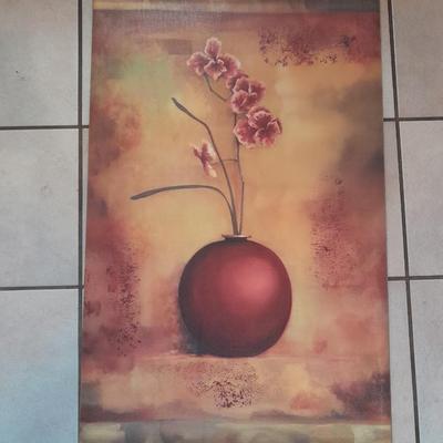 Large canvas Floral Impression Print originally By Louise Montillio