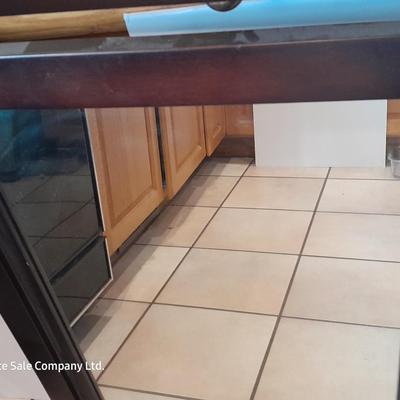 Framed cherry wood color Home accent mirror