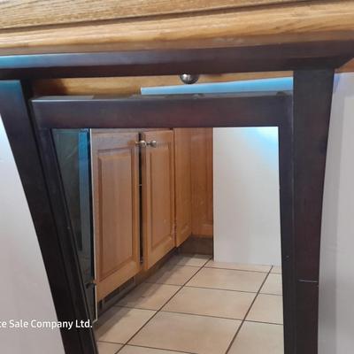 Framed cherry wood color Home accent mirror