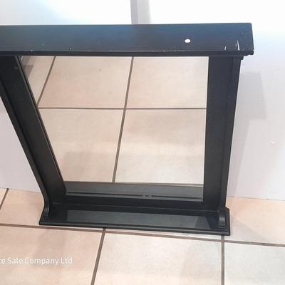 Framed black wood color Home accent mirror