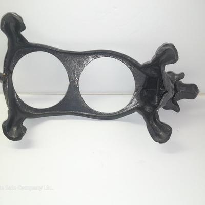 Dachshund Cast Iron Dog Food & Water Bowl Holder - Rae Dunn CHOW bowl and Dog coat