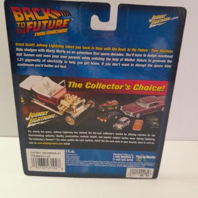 New in package Johnny Lightning Back to the Furure Time Machine Die cast car