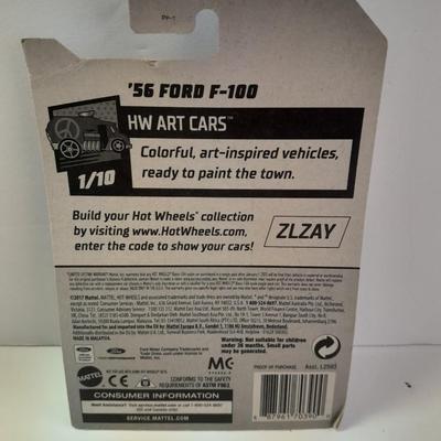 New in package HOT WHEELS HW art cars Card deck King & Queen Super van and '56 Ford F-100