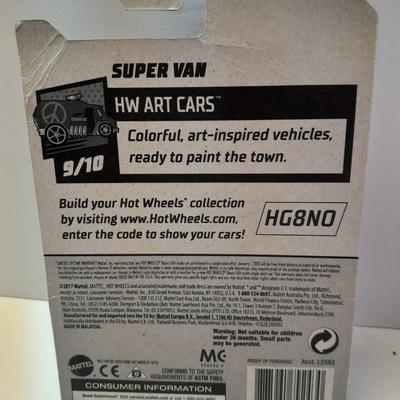 New in package HOT WHEELS HW art cars Card deck King & Queen Super van and '56 Ford F-100
