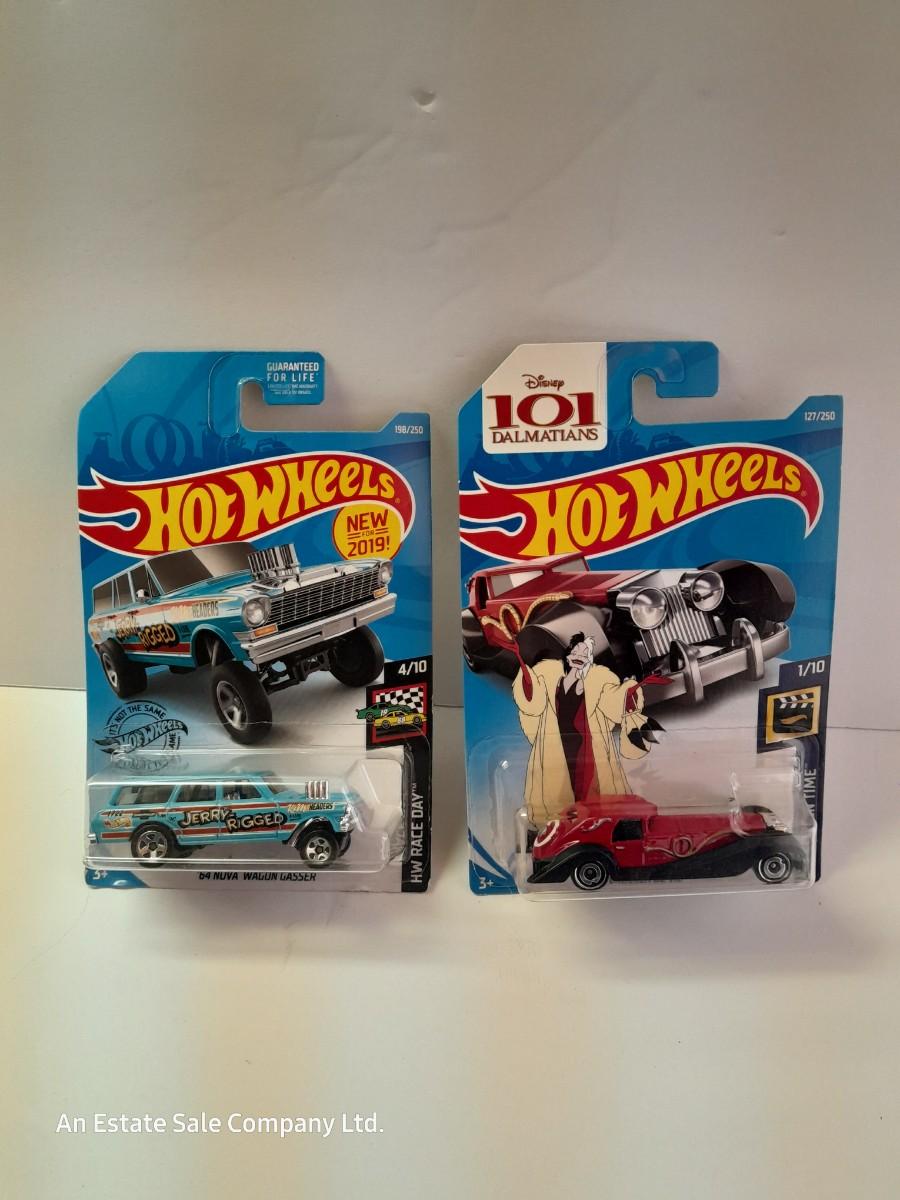 New in package HOT WHEELS HW Raceday '64 Nova wagon gasser & HW Screentime  101 dalmatians Cruella De Ville | EstateSales.org