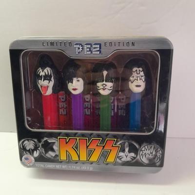 Brand new in the package - KISS metal tin Limited Edition PEZ dispensers UNOPENED!