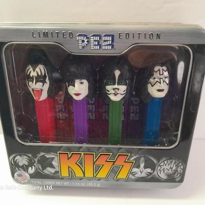 Brand new in the package - KISS metal tin Limited Edition PEZ dispensers UNOPENED!