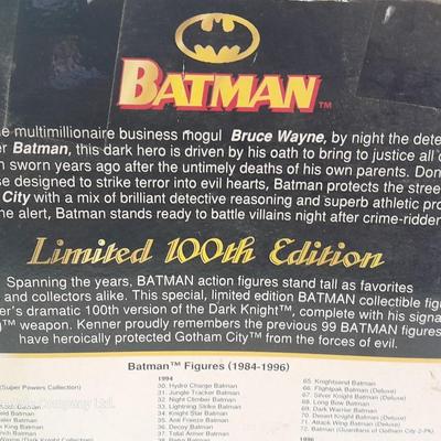 New in the package BATMAN 100th limited edition figure