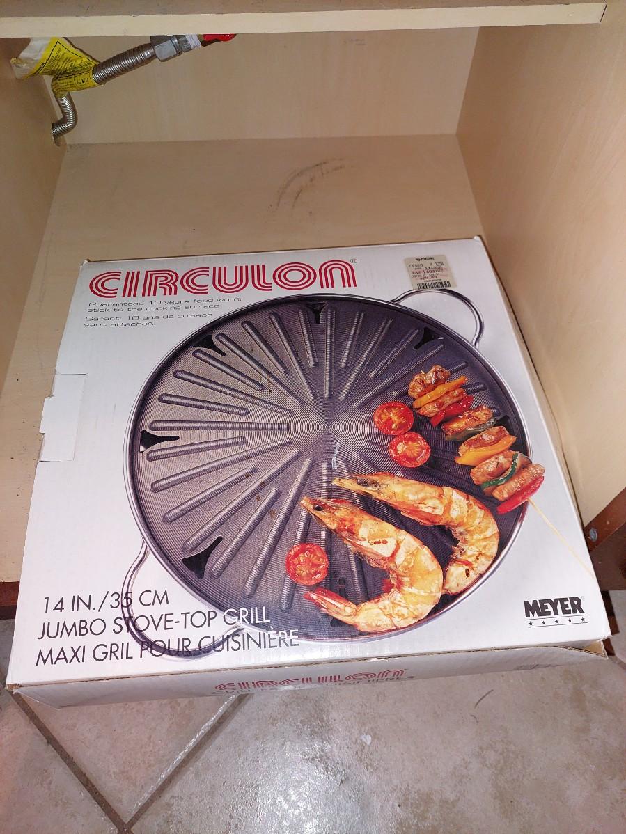 Circulon stove top grill