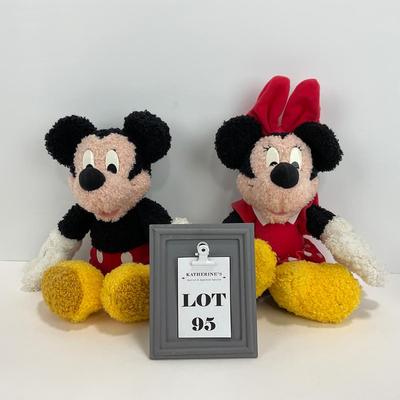 -95- TOY | Mattel 1999 Mickey & Minnie Stuffed Animal