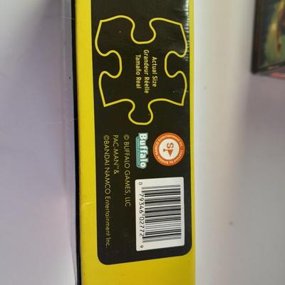 New & sealed Pac Man puzzle and Glow in the dark 100-piece mini puzzles