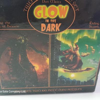 New & sealed Pac Man puzzle and Glow in the dark 100-piece mini puzzles