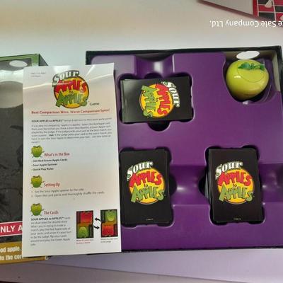 Three board games - Sour Apples to Apples - Chess - Game of Life