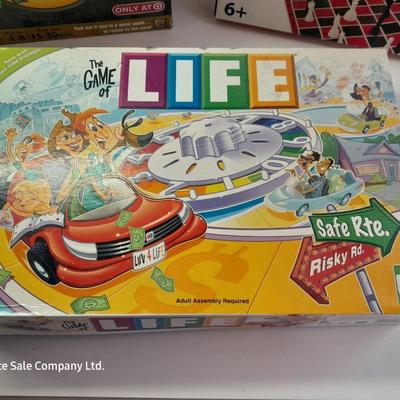Three board games - Sour Apples to Apples - Chess - Game of Life