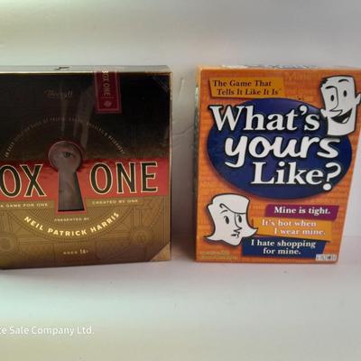 Board Games - What's yours Like - Theory Box One A game for one created by one