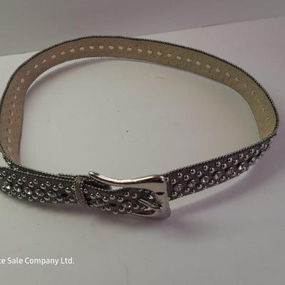 Angel Barcelo hobo bag style black tie dye like purse with Rhinestone BLING Guess Belt