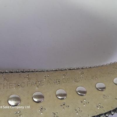 Angel Barcelo hobo bag style black tie dye like purse with Rhinestone BLING Guess Belt