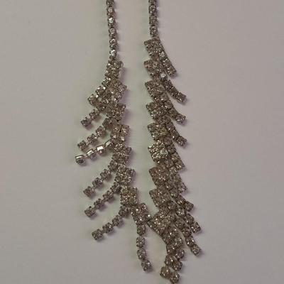 Rhinestone Jewlery - Necklace - Bracelet with ring attached. and another Bracelet