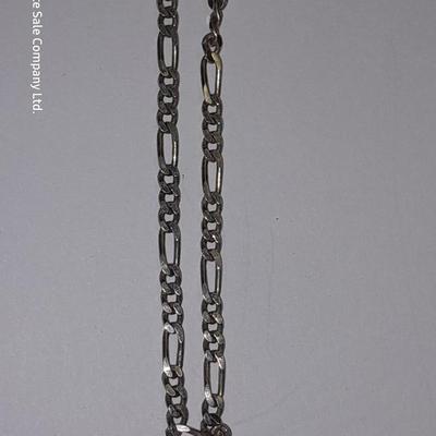 Italy .925 Sterling chain with Amythyst gem colored bracelet - and a Rhinestone necklace