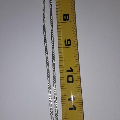 Italy .925 Sterling chain with Amythyst gem colored bracelet - and a Rhinestone necklace