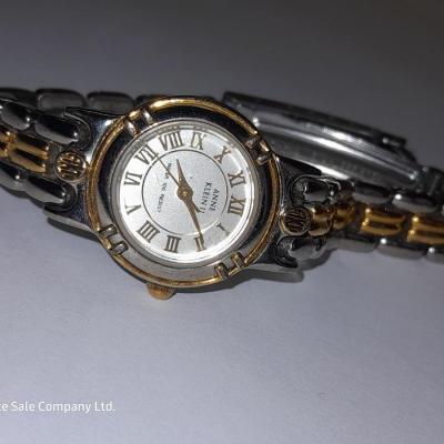 Three Women's watches - Anne Klein II - Gossip - and gold toned band with rhinestones.