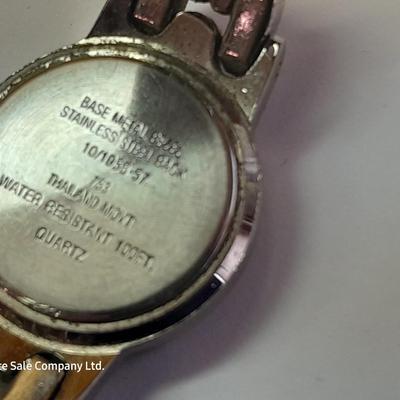 Three Women's watches - Anne Klein II - Gossip - and gold toned band with rhinestones.