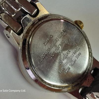 Three Women's watches - Anne Klein II - Gossip - and gold toned band with rhinestones.