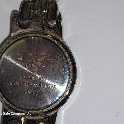 Three Women's watches - Anne Klein II - Gossip - and gold toned band with rhinestones.