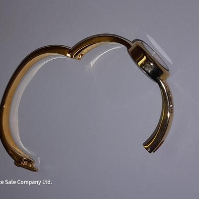 Three Women's watches - Anne Klein II - Gossip - and gold toned band with rhinestones.