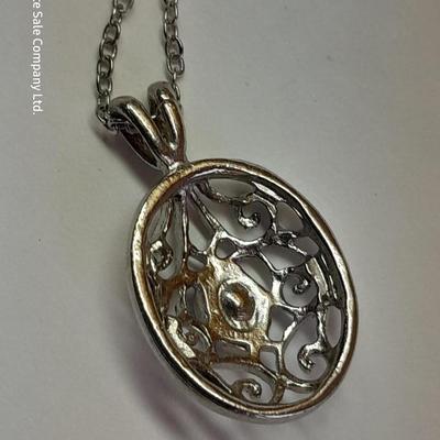Two beautiful pendants with chains - Nice delicate looking necklaces