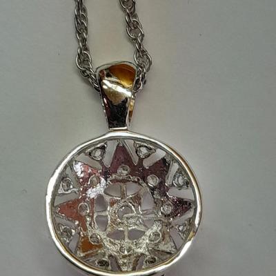Two beautiful pendants with chains - Nice delicate looking necklaces