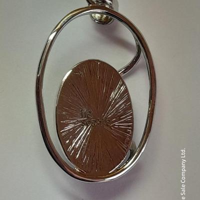 Two Pendants - Lia Sophia - gold toned fashion pin - and set of earrings.