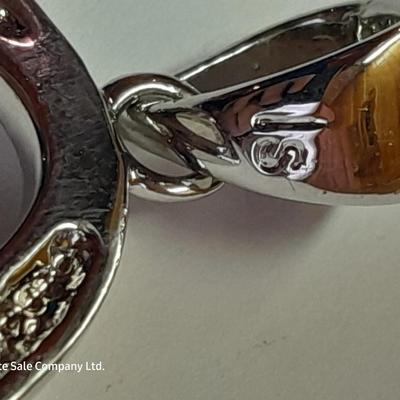 Two Pendants - Lia Sophia - gold toned fashion pin - and set of earrings.