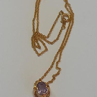 Amethyst colored matching jewelry - Ring - Bracelet - Hat pin - and necklace