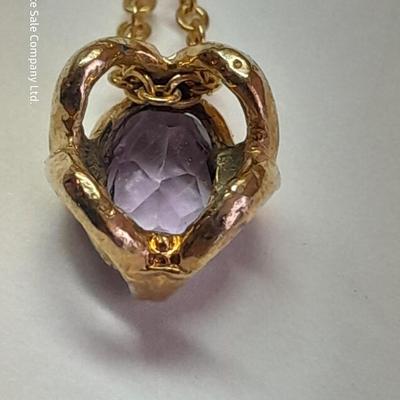 Amethyst colored matching jewelry - Ring - Bracelet - Hat pin - and necklace